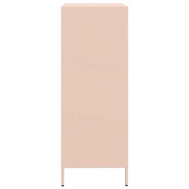 vidaXL Ντουλάπι Ροζ 68x39x101,5cm από Χάλυβα 1 τεμ.