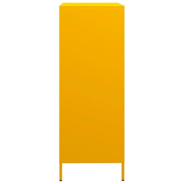 vidaXL Ντουλάπι Μουσταρδί 68x39x101,5cm από Ατσάλι 1 τεμ.