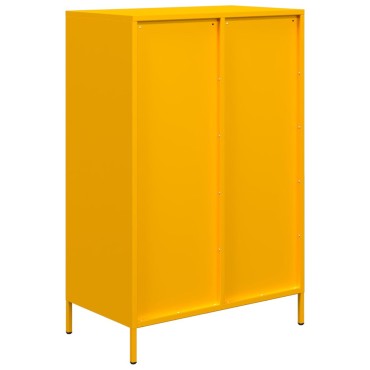 vidaXL Ντουλάπι Μουσταρδί 68x39x101,5cm από Ατσάλι 1 τεμ.
