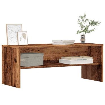 vidaXL Έπιπλο Τηλεόρασης Παλιό Ξύλο 100x40x40cm από Μοριοσανίδα