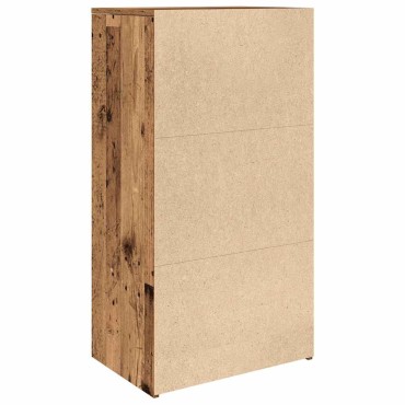 vidaXL Sideboard με 6 συρτάρια Παλαιό ξύλο 50x34x96cm Ξύλο μηχανής 1 τεμ.