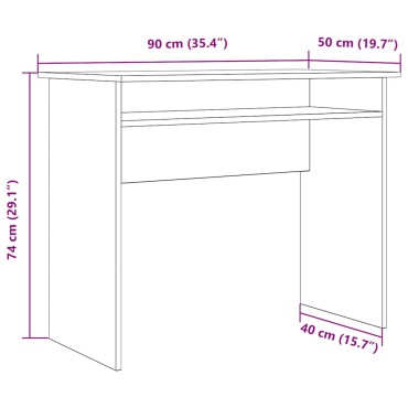 vidaXL Γραφείο Παλιό Ξύλο 90x50x74cm από Μοριοσανίδα 1 τεμ.
