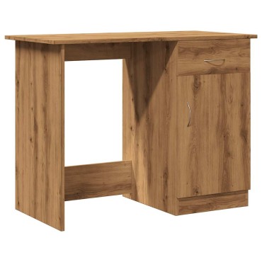 vidaXL Γραφείο Αρτισιανή Δρυς 100x50x76cm από Επεξεργασμένο Ξύλο 1 τεμ.