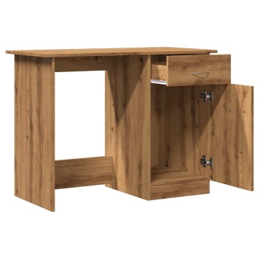 vidaXL Γραφείο Αρτισιανή Δρυς 100x50x76cm από Επεξεργασμένο Ξύλο 1 τεμ.