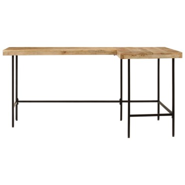 vidaXL Γραφείο 165x110x77cm Μασίφ Ξύλο Μάνγκο και Σίδερο 1 τεμ.