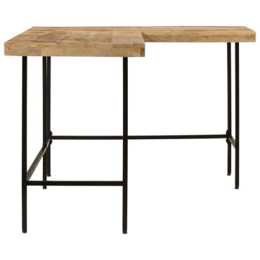 vidaXL Γραφείο 165x110x77cm Μασίφ Ξύλο Μάνγκο και Σίδερο 1 τεμ.
