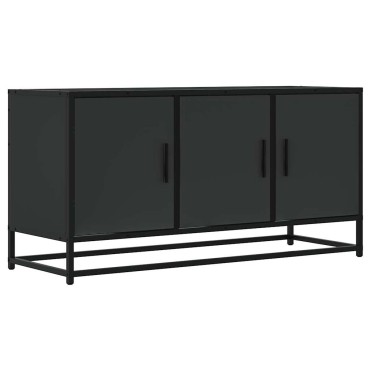vidaXL Έπιπλο Τηλεόρασης Μαύρο 100x35x50cm Επεξ. Επεξεργασμένο Ξύλο
