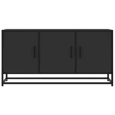 vidaXL Έπιπλο Τηλεόρασης Μαύρο 100x35x50cm Επεξ. Επεξεργασμένο Ξύλο