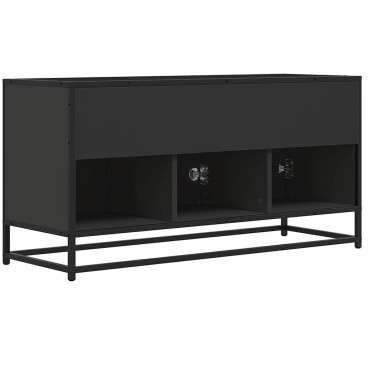vidaXL Έπιπλο Τηλεόρασης Μαύρο 100x35x50cm Επεξ. Επεξεργασμένο Ξύλο