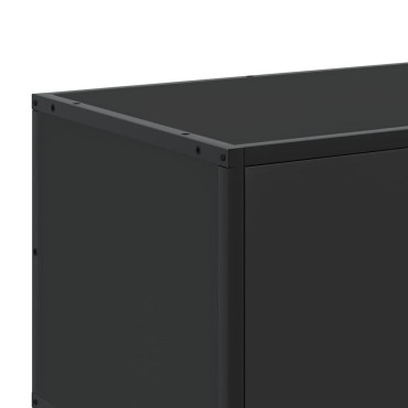vidaXL Έπιπλο Τηλεόρασης Μαύρο 100x35x50cm Επεξ. Επεξεργασμένο Ξύλο