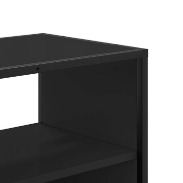 vidaXL Έπιπλο Τηλεόρασης Μαύρο 80x31x39,5cm Επεξεργ. Ξύλο / Μέταλλο
