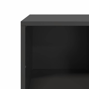 vidaXL Τραπεζάκι Σαλονιού Μαύρο 101,5x50x43,5cm Χάλυβα Ψυχρής Έλασης 1 τεμ.