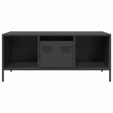 vidaXL Τραπεζάκι Σαλονιού Μαύρο 101,5x50x43,5cm Χάλυβα Ψυχρής Έλασης 1 τεμ.