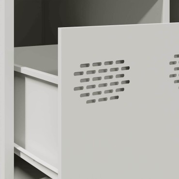 vidaXL Έπιπλο Τηλεόρασης Λευκό 68x50x43,5cm Χάλυβας Ψυχρής Έλασης