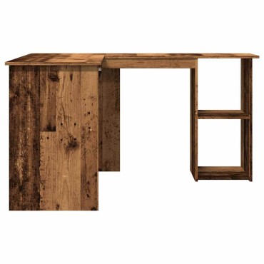 vidaXL Γραφείο Γωνιακό Παλιό Ξύλο 120x140x75cm Επεξεργασμένο Ξύλο 1 τεμ.