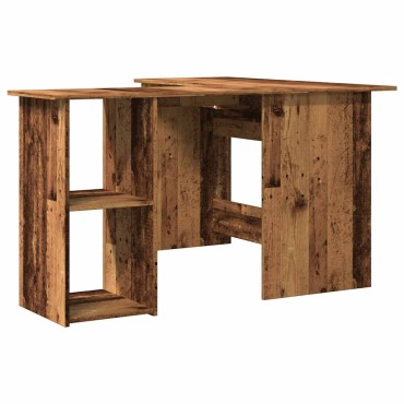 vidaXL Γραφείο Γωνιακό Παλιό Ξύλο 120x140x75cm Επεξεργασμένο Ξύλο 1 τεμ.