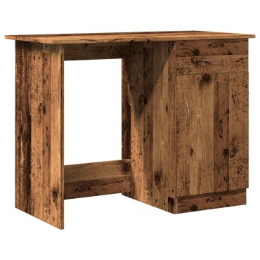 vidaXL Γραφείο Όψη Παλαιού Ξύλου 100x50x76cm από Επεξεργασμένο Ξύλο 1 τεμ.