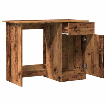 vidaXL Γραφείο Όψη Παλαιού Ξύλου 100x50x76cm από Επεξεργασμένο Ξύλο 1 τεμ.