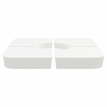 vidaXL 4 τεμαχίων σετ βάσης ομπρέλας για ομπρέλα με σταυρό 100 kg PP