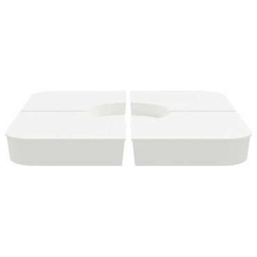 vidaXL 4 τεμαχίων σετ βάσης ομπρέλας για ομπρέλα με σταυρό 100 kg PP