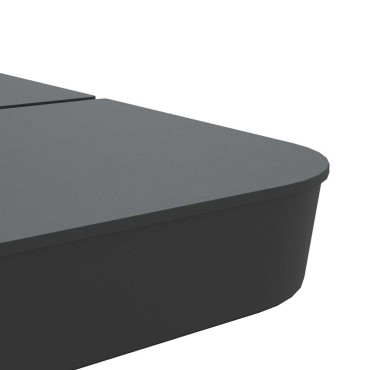 vidaXL 4 τεμαχίων σετ βάσης ομπρέλας για ομπρέλα με σταυρό 100 kg PP