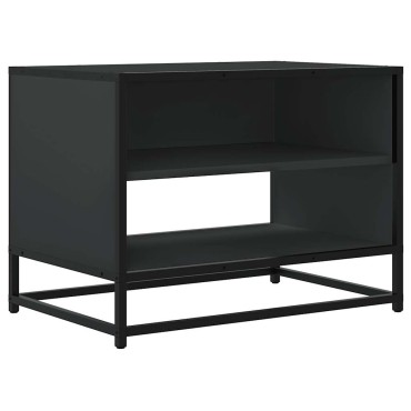 vidaXL Έπιπλο Τηλεόρασης Μαύρο 61x40x46cm από Επεξεργ. Ξύλο/Μέταλλο