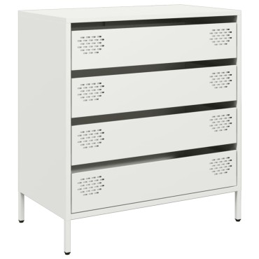 vidaXL Ντουλάπι Λευκό 68x39x73,5cm από Χάλυβα Ψυχρής Έλασης 1 τεμ.