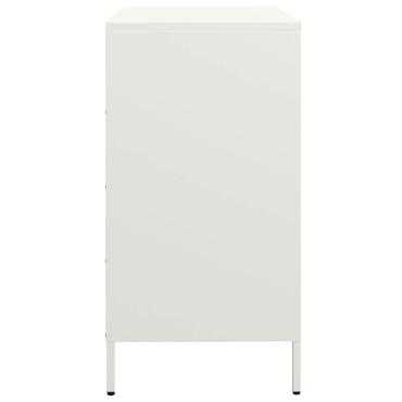 vidaXL Ντουλάπι Λευκό 68x39x73,5cm από Χάλυβα Ψυχρής Έλασης 1 τεμ.