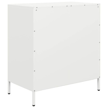 vidaXL Ντουλάπι Λευκό 68x39x73,5cm από Χάλυβα Ψυχρής Έλασης 1 τεμ.