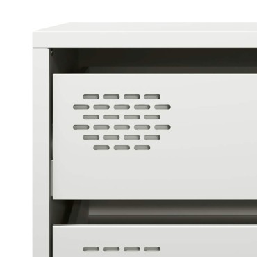 vidaXL Ντουλάπι Λευκό 68x39x73,5cm από Χάλυβα Ψυχρής Έλασης 1 τεμ.