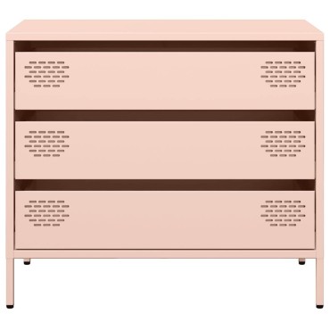 vidaXL Ντουλάπι Ροζ 68x39x58,5cm από Χάλυβα Ψυχρής Έλασης 1 τεμ.