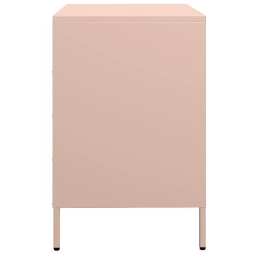 vidaXL Ντουλάπι Ροζ 68x39x58,5cm από Χάλυβα Ψυχρής Έλασης 1 τεμ.