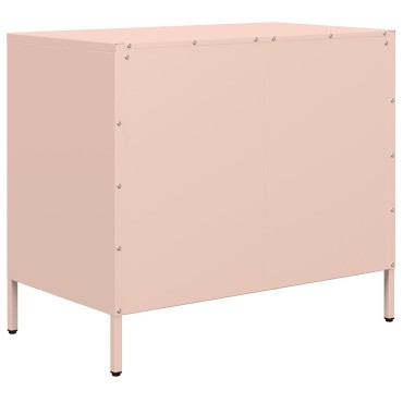 vidaXL Ντουλάπι Ροζ 68x39x58,5cm από Χάλυβα Ψυχρής Έλασης 1 τεμ.