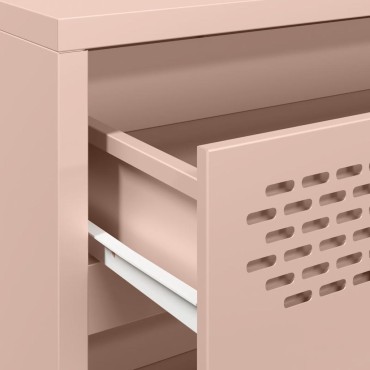 vidaXL Ντουλάπι Ροζ 68x39x58,5cm από Χάλυβα Ψυχρής Έλασης 1 τεμ.