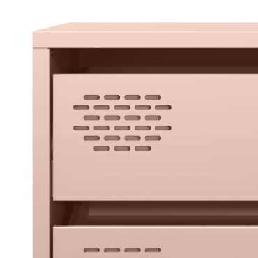 vidaXL Ντουλάπι Ροζ 68x39x58,5cm από Χάλυβα Ψυχρής Έλασης 1 τεμ.