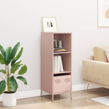 vidaXL Ντουλάπι Ροζ 35x39x103,5cm από Χάλυβα 1 τεμ.