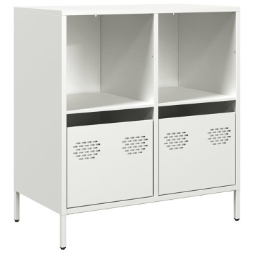 vidaXL Ντουλάπι Λευκό 68x39x73,5cm από Χάλυβα Ψυχρής Έλασης 1 τεμ.