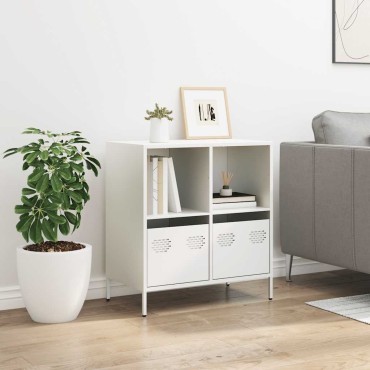 vidaXL Ντουλάπι Λευκό 68x39x73,5cm από Χάλυβα Ψυχρής Έλασης 1 τεμ.