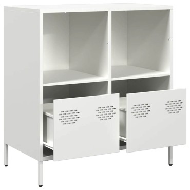 vidaXL Ντουλάπι Λευκό 68x39x73,5cm από Χάλυβα Ψυχρής Έλασης 1 τεμ.