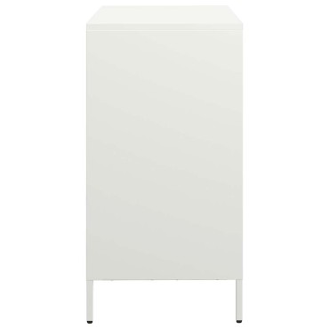 vidaXL Ντουλάπι Λευκό 68x39x73,5cm από Χάλυβα Ψυχρής Έλασης 1 τεμ.
