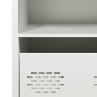 vidaXL Ντουλάπι Λευκό 68x39x73,5cm από Χάλυβα Ψυχρής Έλασης 1 τεμ.