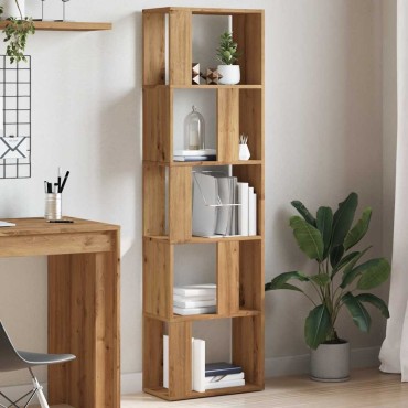 vidaXL Βιβλιοθήκη Artisan Δρυς 45x24x159cm Επεξεργασμένο Ξύλο 1 τεμ.
