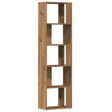 vidaXL Βιβλιοθήκη Artisan Δρυς 45x24x159cm Επεξεργασμένο Ξύλο 1 τεμ.