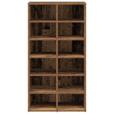 vidaXL Παπουτσοθήκη Παλιό Ξύλο Δρυς 54x34x100,5cm Επεξεργασμένο Ξύλο