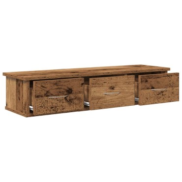 vidaXL Ντουλάπι Τοίχου Όψη Παλαιού Ξύλου 88x26x18,5 εκ 1 τεμ.