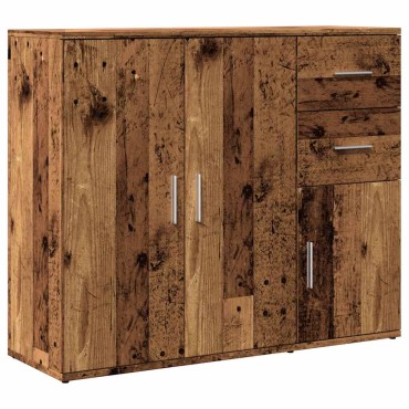 vidaXL Μπουφές Όψη Παλαιού Ξύλου 91x29,5x75cm Επεξεργασμένο Ξύλο 1 τεμ.