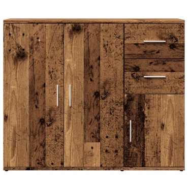 vidaXL Μπουφές Όψη Παλαιού Ξύλου 91x29,5x75cm Επεξεργασμένο Ξύλο 1 τεμ.