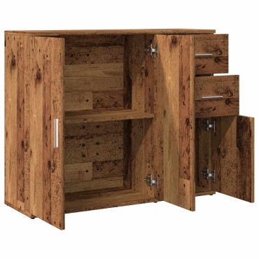 vidaXL Μπουφές Όψη Παλαιού Ξύλου 91x29,5x75cm Επεξεργασμένο Ξύλο 1 τεμ.