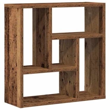 vidaXL Ραφιέρα Τοίχου Όψη Παλαιού Ξύλου 45x16x45cm από Επεξ. Ξύλο 1 τεμ.
