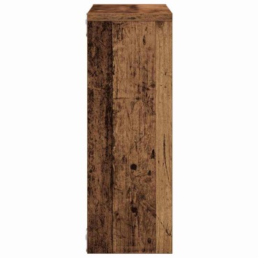 vidaXL Ραφιέρα Τοίχου Όψη Παλαιού Ξύλου 45x16x45cm από Επεξ. Ξύλο 1 τεμ.
